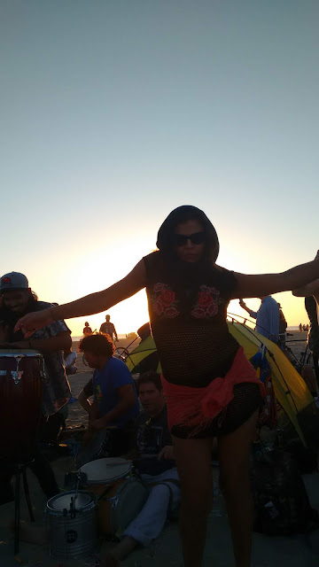 Sonia at the Venice Beach Drum Circle by Omar Cherif — 15 October 2017