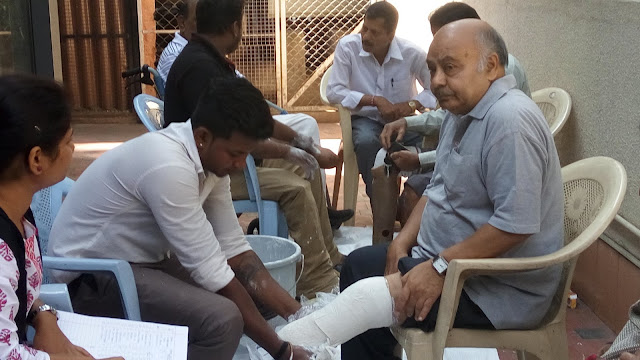 Karnataka Marwari Samaj organized free ‘Measurement camp for footless’. Karnataka Marwari Samaj organized free ‘Measurement camp for footless’.