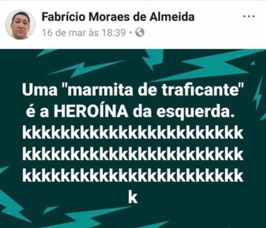 INJÚRIA – Professor da UNIR pode responder na Justiça por chamar vereadora executada de “marmita de traficante” 2 INJÚRIA – Professor da UNIR pode responder na Justiça por chamar vereadora executada de “marmita de traficante”
