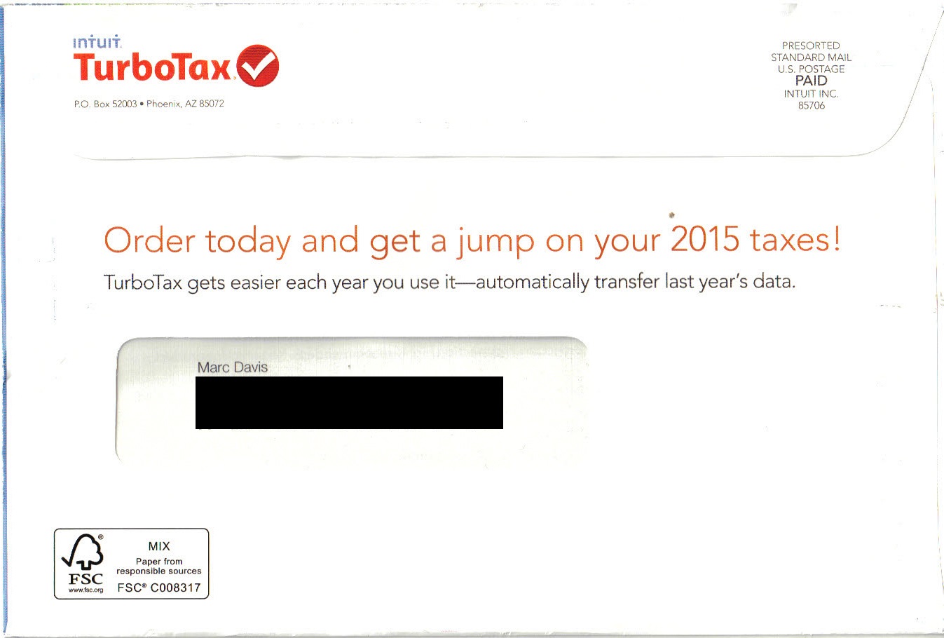 Mail That Fails Turbotax Tax Time Starts Very Very Early
