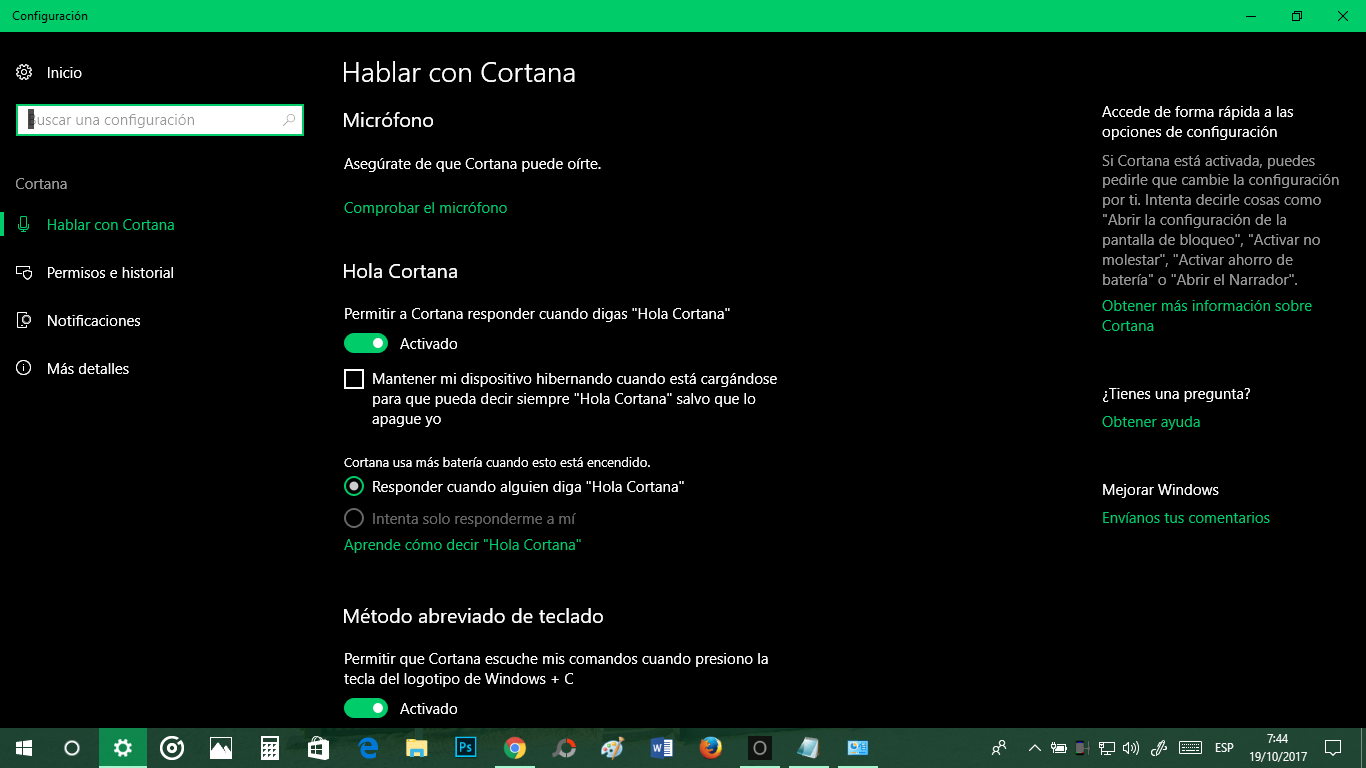 Cómo aprovechar Los Comandos del asistente Cortana windows 10