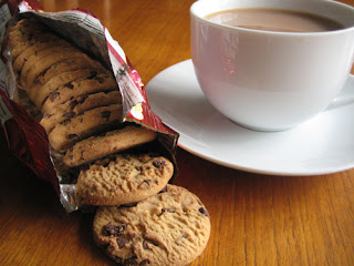 Maryland Original Chocolate Chip Cookies Open Packaging with Tea