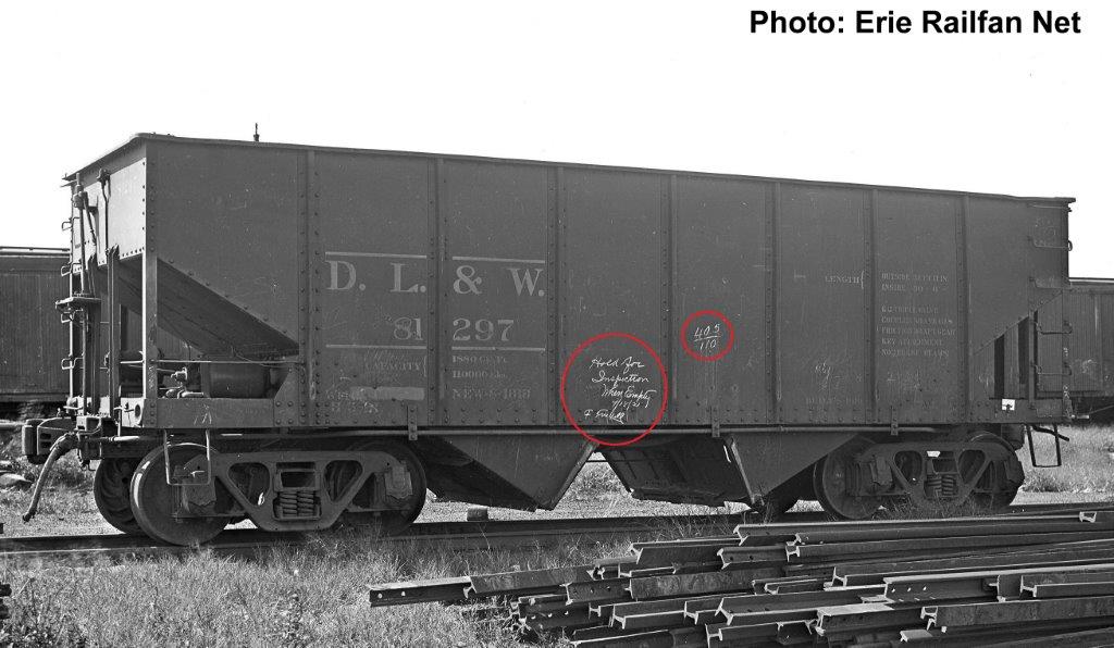 The Citrusbelt Railway Company, Hemet, CA Prototype Chalk Markings