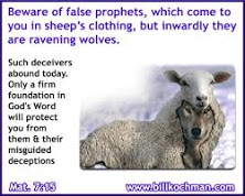 WOLVES IN SHEEP'S CLOTHING IN THESE LAST DAYS BEFORE THE RAPTURE!