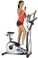 Stand up to use as an elliptical trainer with swinging handlebars, Body Champ BRM3671