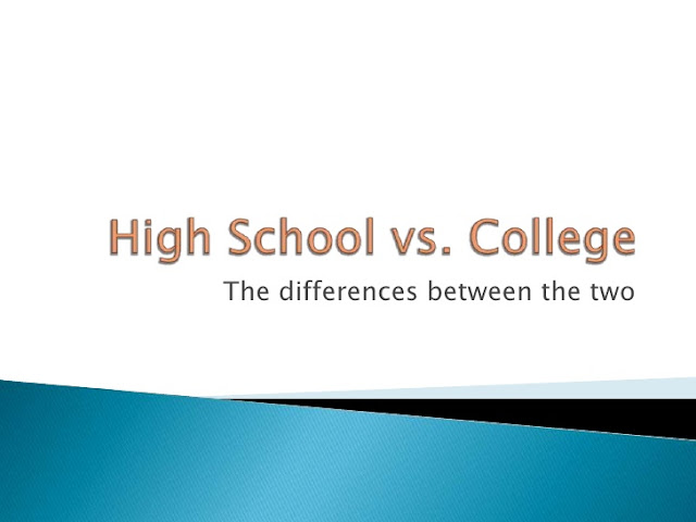 compare and contrast between high school and university compare and contrast between high school and university