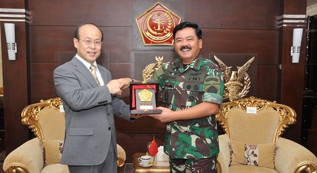 Panglima TNI Menerima Kunjungan Kehormatan Dubes RRT