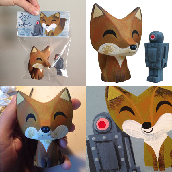 Fox, Robot & Timbers new resin sets from Amanda Visell