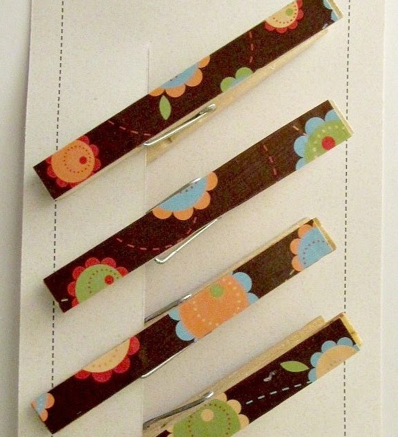 sweetwater baby: mod podge clothespins & an 