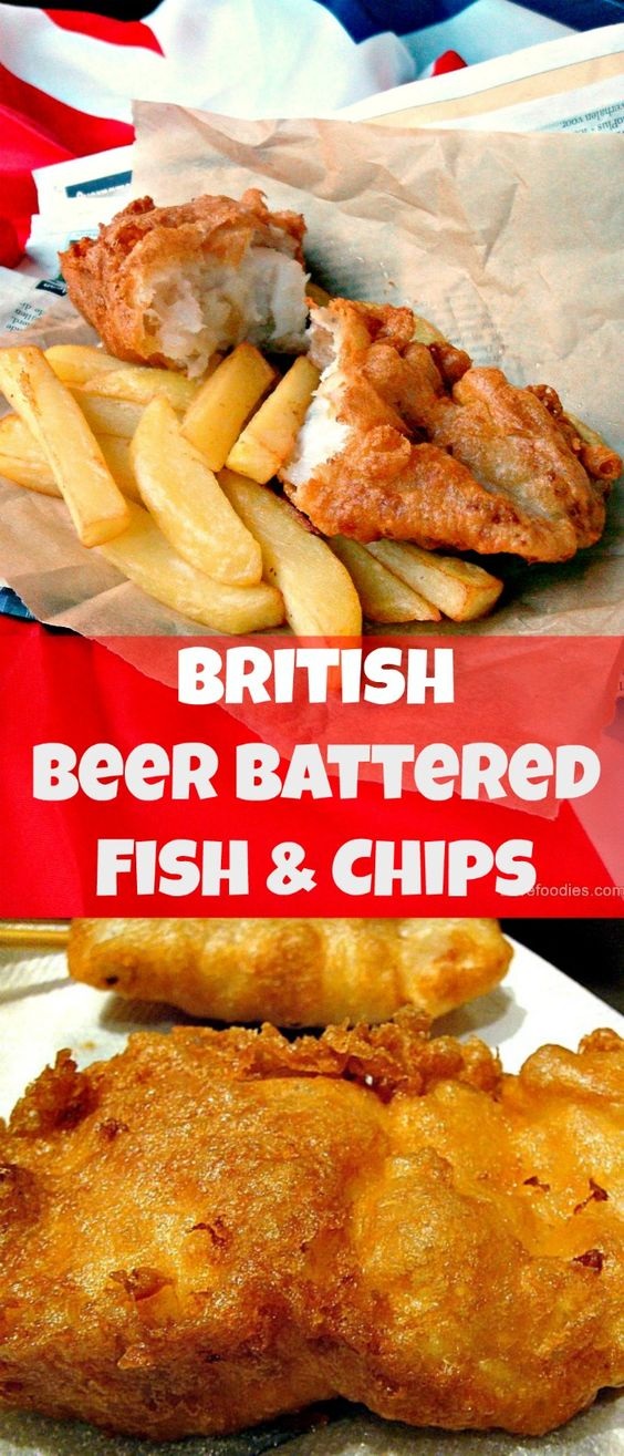 British Beer Battered Fish and Chips