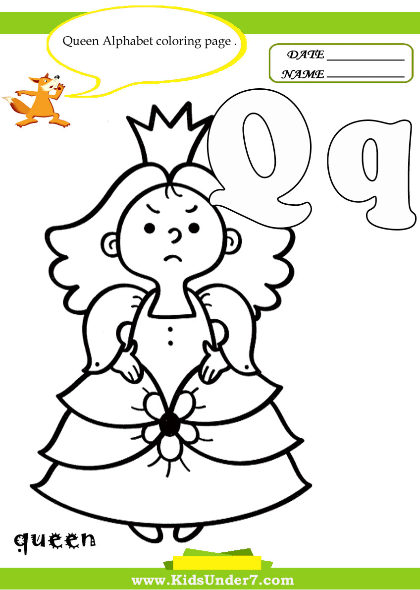 q coloring pages for kids - photo #6