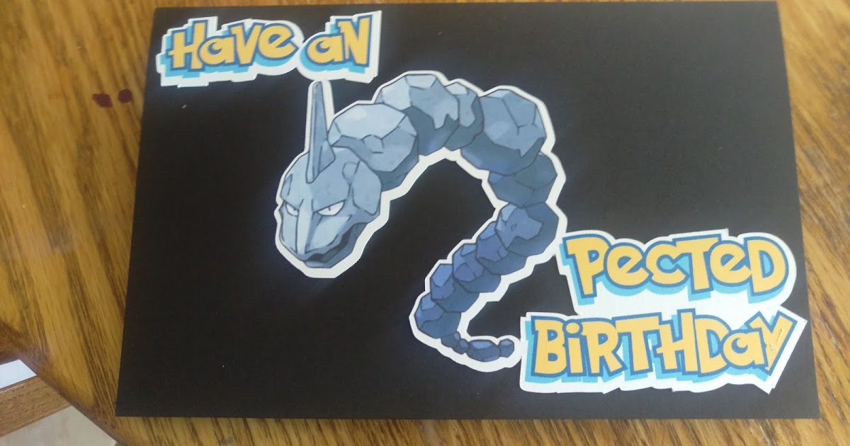 Pokemon Go Birthday Card