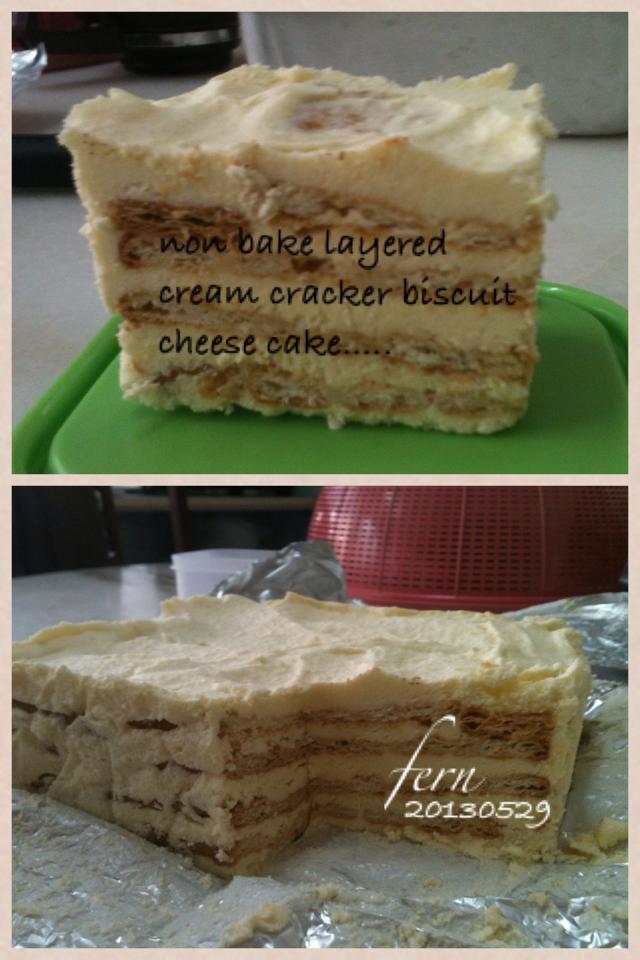 A learning mum's blog... layered cream cracker biscuit cheesecake (non bake)