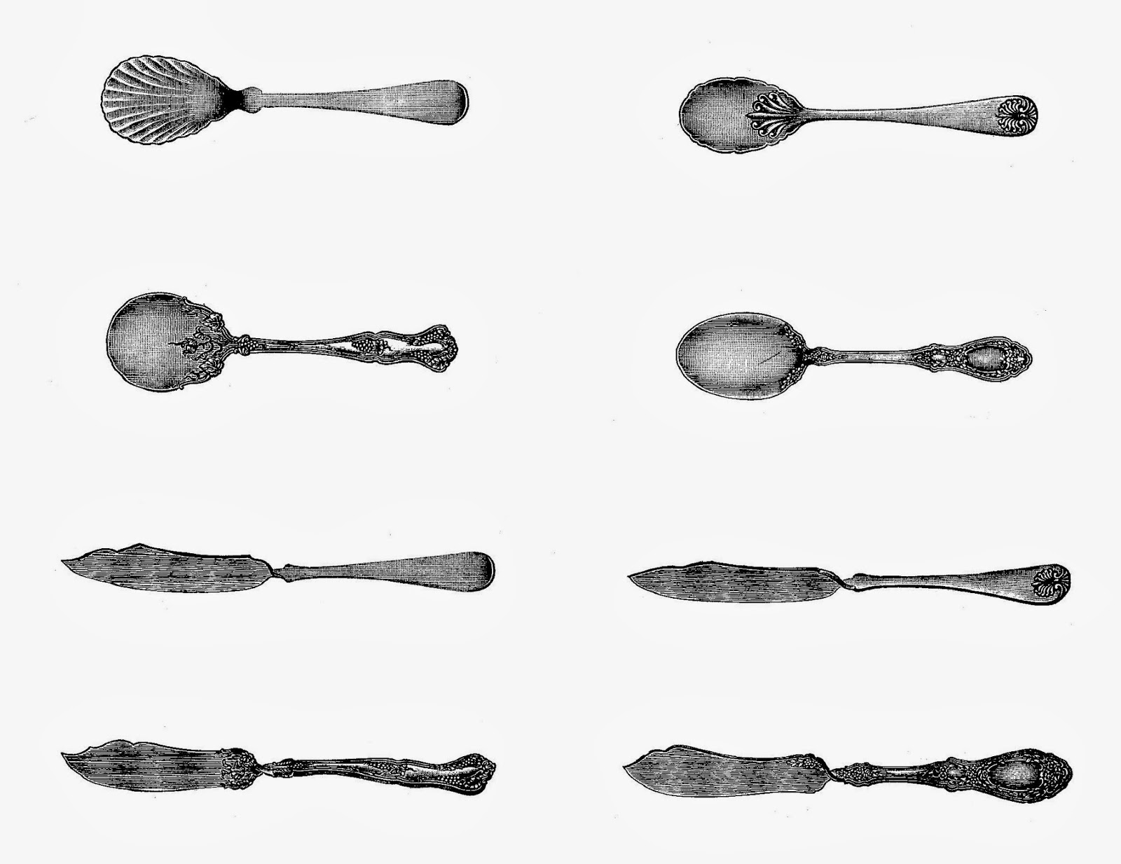 Digital Stamp Design Free Printable Collage Sheet Kitchen Digital