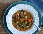 Beef Barley Soup with Mushrooms