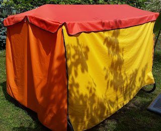 projekt pokrowca na huśtawkę ogrodową