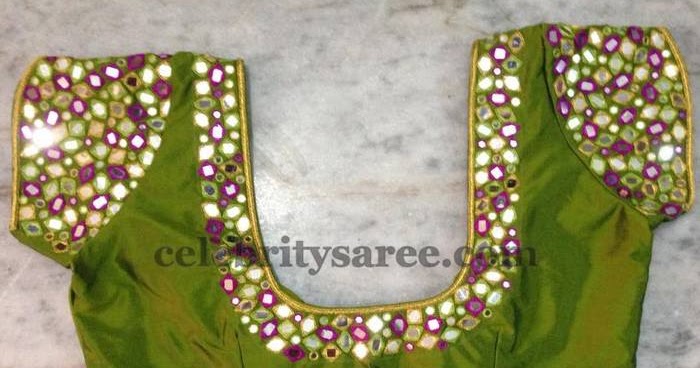 Trendy Mirror Wok Blouses - Saree Blouse Patterns