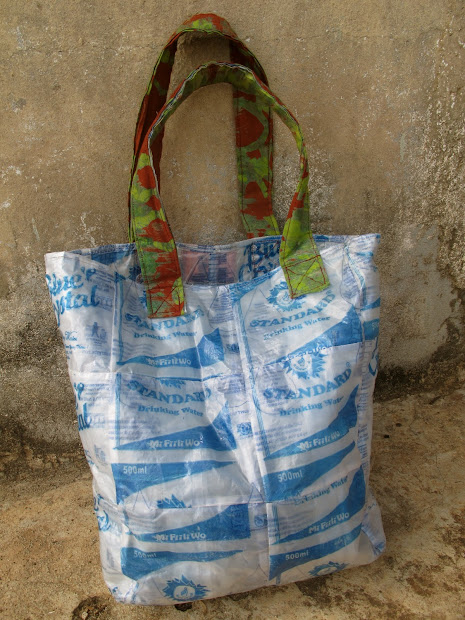 ghana styles recycling water sachets