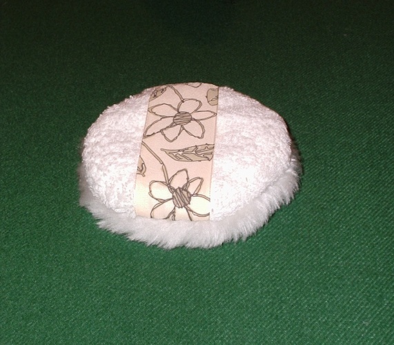 Sussexmouse Crafts Recycling and Tips TUTORIAL How to make a Powder Puff for applying Talc