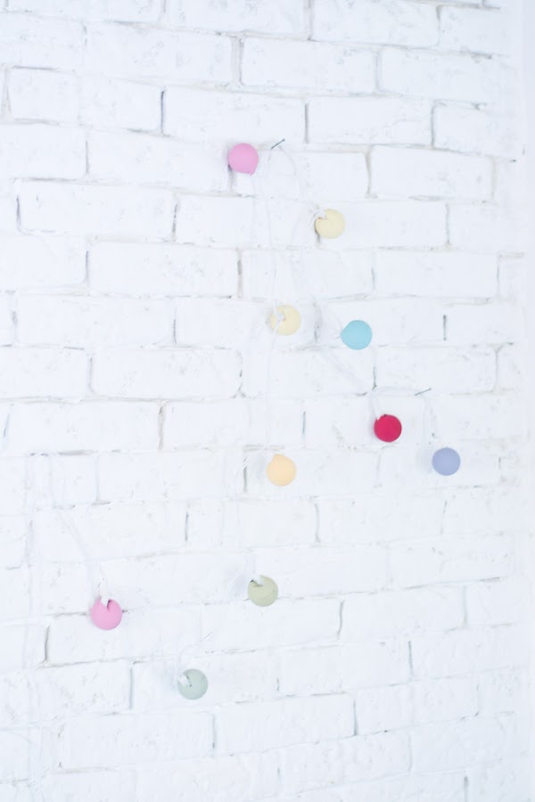 Guirnalda luces ping pong colores