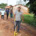 Deputado Vinícius Louro vistoria ruas do programa "Mais Asfalto" em Bernardo do Mearim