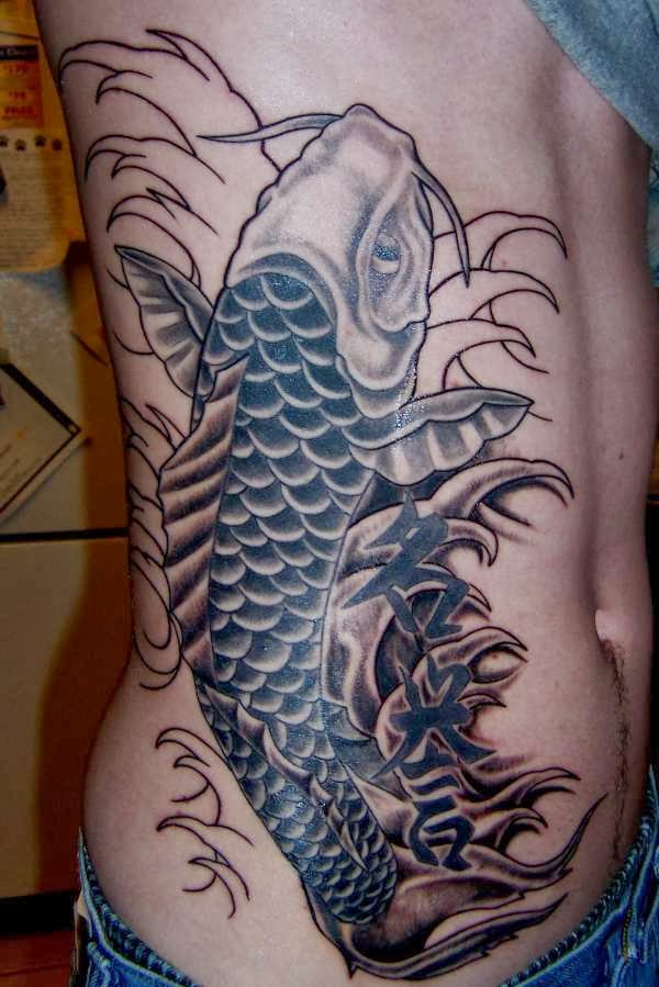 universoparalelo Black  Koi  Fish  Tattoos 