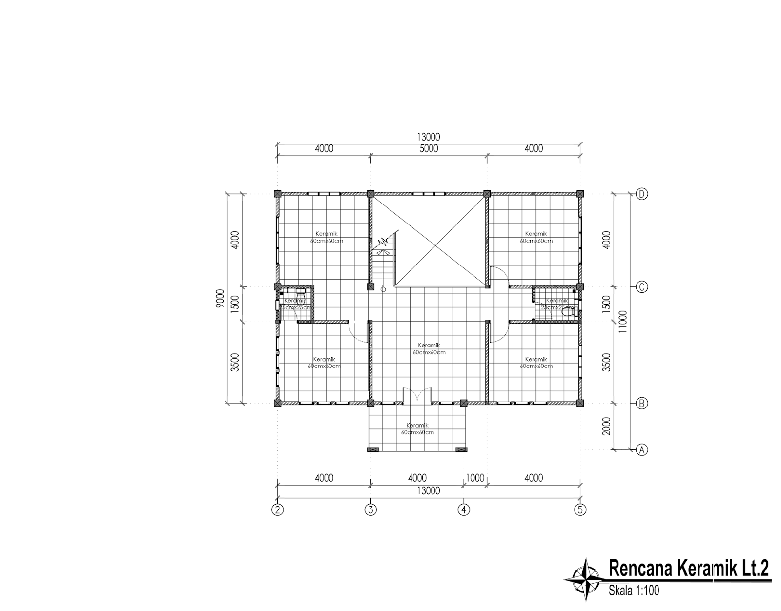 Contoh Gambar Kerja Lengkap Rumah Besar 2 Lantai Di Contoh Gambar Kerja Lengkap Rumah Besar 2 Lantai Di
