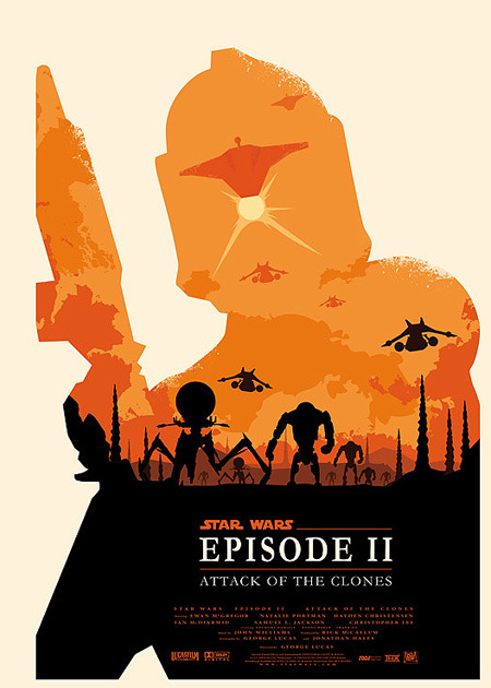 Pósters minimalistas de Star Wars