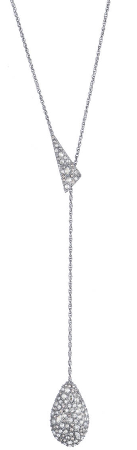 ALEXIS BITTAR Crystal Encrusted Drop Lariat Necklace