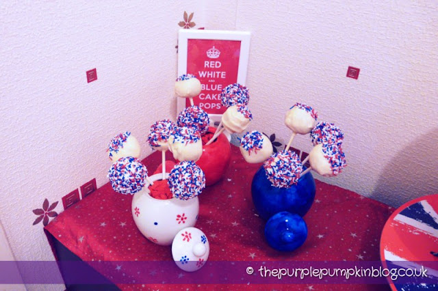 Red, White & Blue Cake Pops