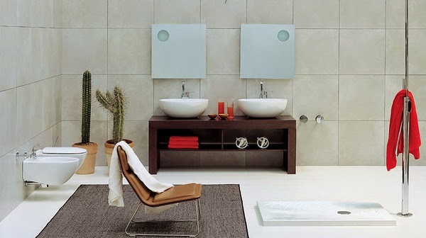 Bathrooms with modern twist