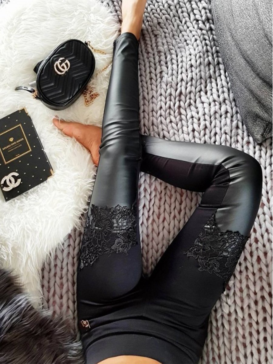 Patchwork Lace Leggings