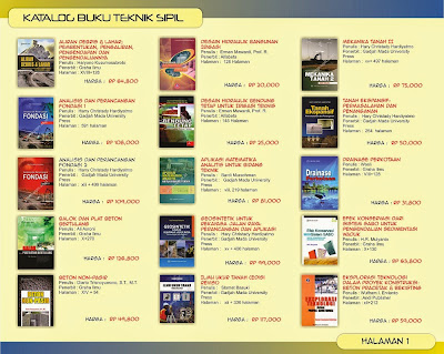 Daftar Buku Teknik Sipil Lengkap Distributor Buku