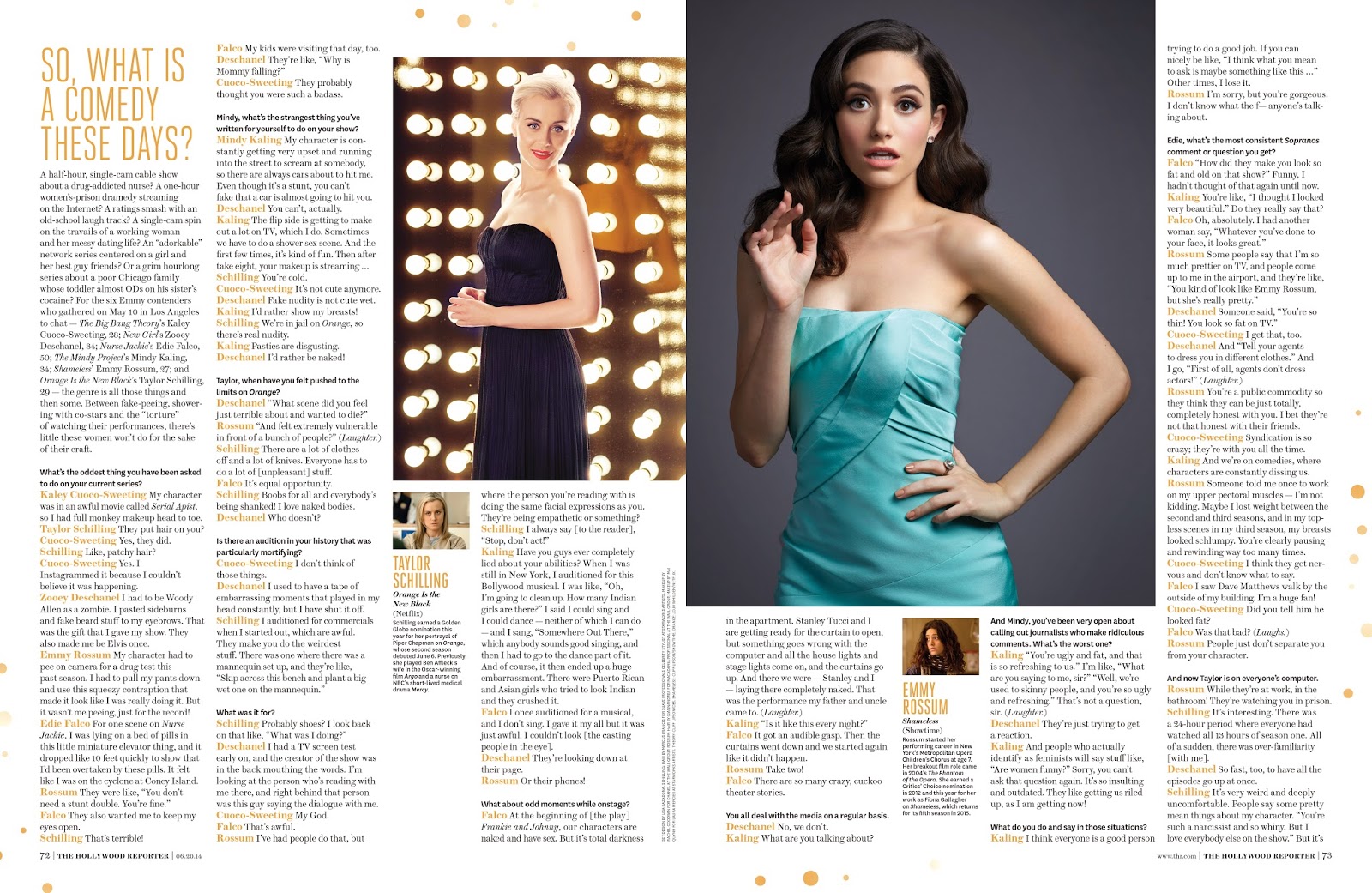 Feature story. Hollywood Reporter журнал.