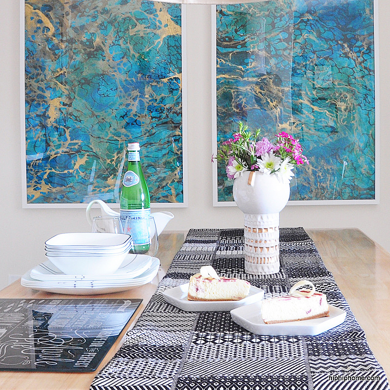 EASY FRAMED MARBLE ART HIP HIP HOME!