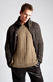 men's styling: The Chunky Hunky Knits- This time the Cable Guys