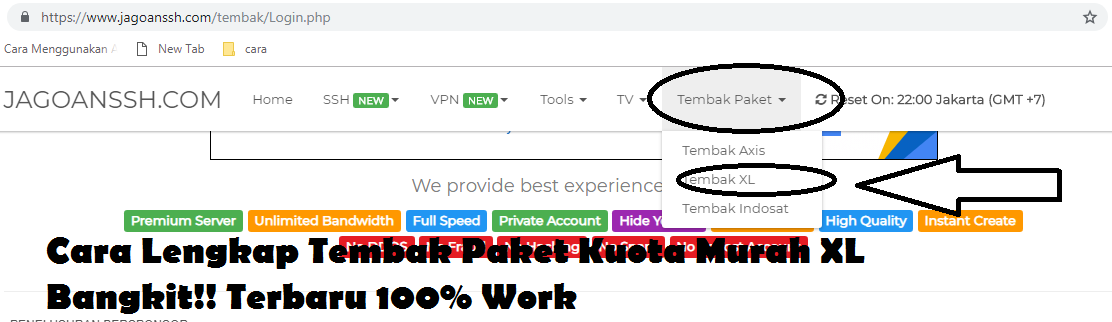 Cara Lengkap Tembak Paket Kuota Murah Xl Bangkit Terbaru 100 Work Bersama Kita Belajar