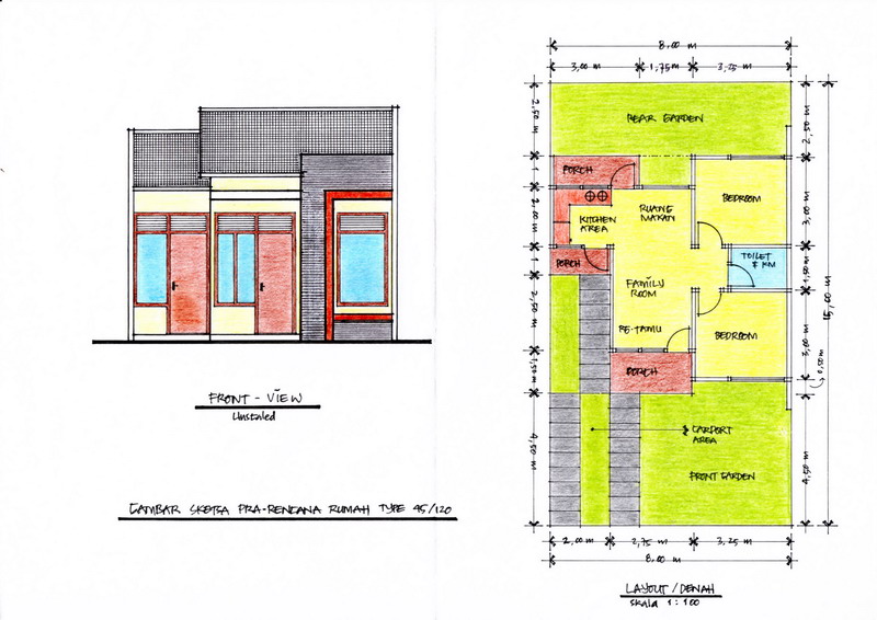 Jasa Borongan - Renovasi Rumah - RAB - Gambar Desain Area 