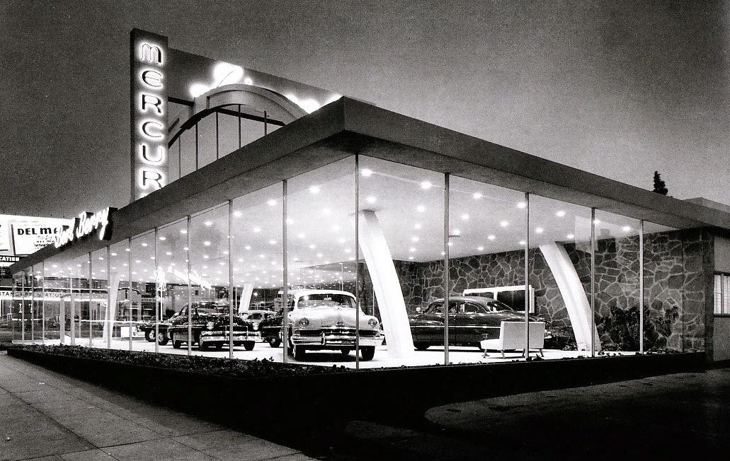 Just A Car Guy Berl Berry Lincoln Mercury, Wilshire Boulevard, 1951