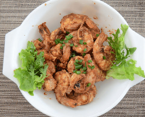 Grilled Asam Prawns
