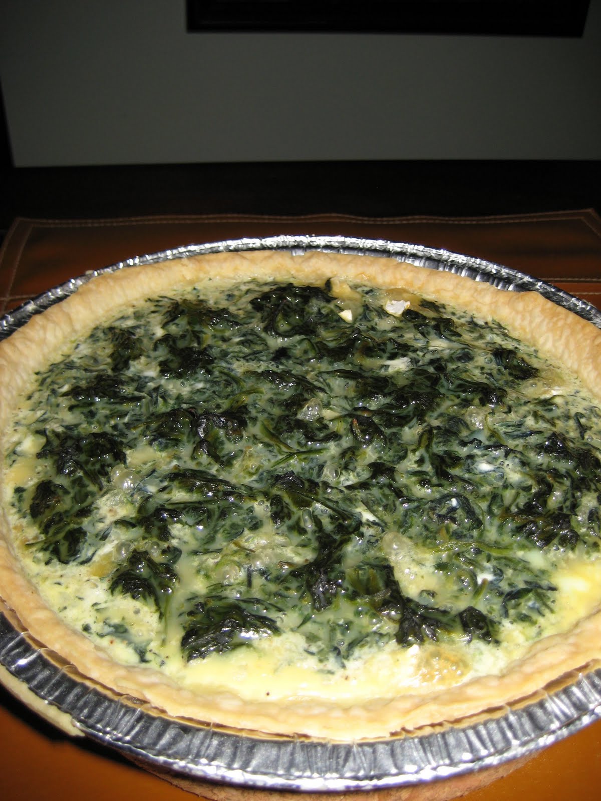 Recipes: Spinach Camembert Caramelized Onion Quiche