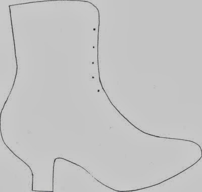 Witch Shoes Templates. 