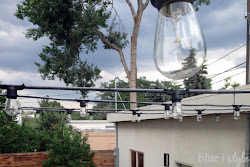 lights wire outdoor hanging string hang patio commercial guide lighting yard installation attached backyard hung blueistyleblog side grade tie landscape