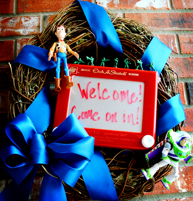 Toy Story Wreath i should be mopping the floor