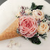 Torte Blumenstrauß in Eiswaffel
