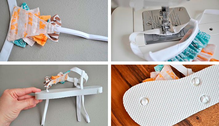 diy costura verano flip flops playa zandalias zapatos chanclas