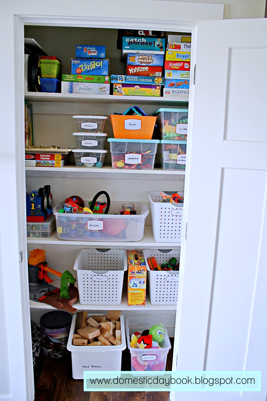 Organized Toy Closet