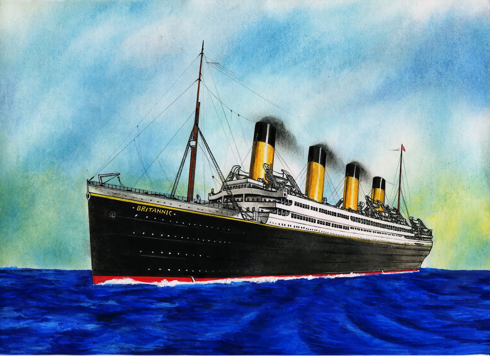 Картинки британика. Олимпик Титаник Британик. Корабли Титаник Британик и Олимпик. Британик RMS. Британик корабль крушение.