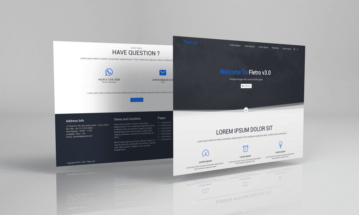 Blogger Template Fletro v3.0