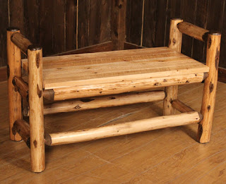Rocky Top Log Furniture & Railing Blog: Log Boot Benches: The Rustic ...
